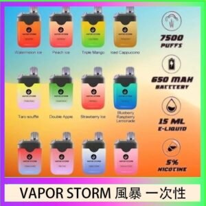 Vapor Storm風暴電子煙7500口(5%)一次性